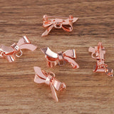 5pcs 17*28mm Silver Copper Butterfly Brooch Pins for DIY Jewelry Making