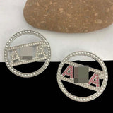 Minimalist Round Brooch Women Suit Corsage Pins Costume Jewelry