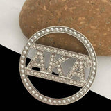 Minimalist Round Brooch Women Suit Corsage Pins Costume Jewelry