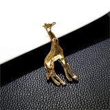 Enamel Giraffe Brooches Animal Pin