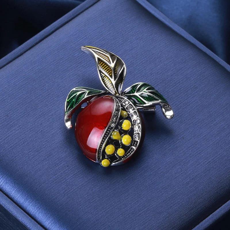 Pomegranate Plant Brooch