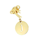 A-Z Initials Pendant Brooch Bow Tie DIY Lapel Pin Denim Round Brooch