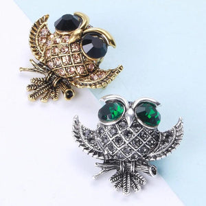 Retro Owl Brooch Female Cardigan Pin Sweater Coat Accessories