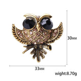 Retro Owl Brooch Female Cardigan Pin Sweater Coat Accessories