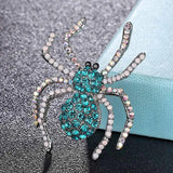 Men's Spider Brooch Rhinestone Hijab Hat Pin