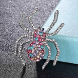 Men's Spider Brooch Rhinestone Hijab Hat Pin