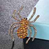 Men's Spider Brooch Rhinestone Hijab Hat Pin