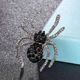 Men's Spider Brooch Rhinestone Hijab Hat Pin