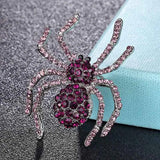 Men's Spider Brooch Rhinestone Hijab Hat Pin