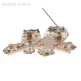Lychee Dual Owls Brooches For Women
