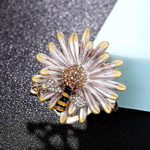 Bee Shape Insect Brooch Jewelry for Women Hijab Pins