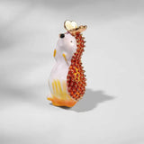 Funny Winter Hedgehog Brooch Daisy luxe Brooches