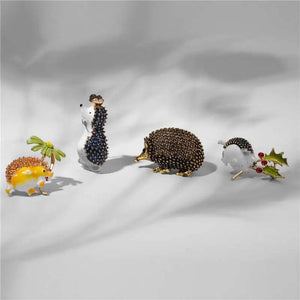 Funny Winter Hedgehog Brooch Daisy luxe Brooches