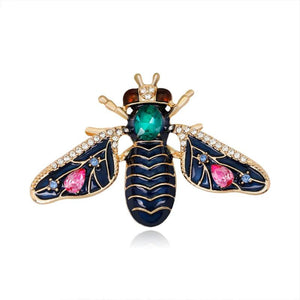 Colorful Insect Bee Brooch Enamel Pin Dress Accessory Gift