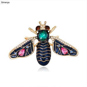 Colorful Insect Bee Brooch Enamel Pin Dress Accessory Gift