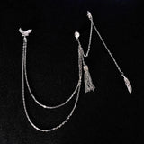 Eagle Feather Brooch Pin with Chains for Men's Tuxedo Shirts