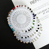 Crystal Rhinestone Clip Scarf Pin Collar Button Women Shawl Accessory