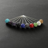 Crystal Rhinestone Clip Scarf Pin Collar Button Women Shawl Accessory