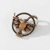Vintage Crystal Bird Brooch Rhinestone Pin
