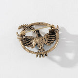 Vintage Crystal Bird Brooch Rhinestone Pin