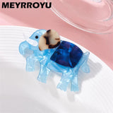 MYTROYU Elephant Brooch Acrylic Material Cartoon Birthday Accessories