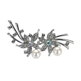 Pearl Starfish Flower Bow Shape Brooch Party Gift For Women