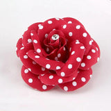 Wool Camellia Flower Brooch Pin Bow Necktie Set