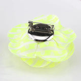 Wool Camellia Flower Brooch Pin Bow Necktie Set