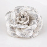 Wool Camellia Flower Brooch Pin Bow Necktie Set
