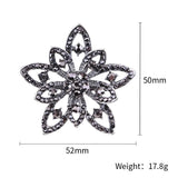 Alloy Flower Rhinestone Women's Brooch Corsage
