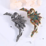 High-Grade American Set Auger Plant Brooch Pin for Women's Clothing