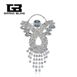 Rhinestone Crystal Angel Brooch Pin Gift