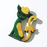 Cute Cat Acrylic Brooch Lapel Pin Hat Accessory