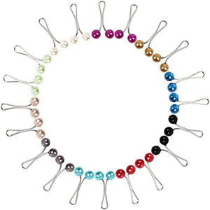 12 Pcs Pearl Scarf Brooch Pin Assorted Hijab Clips Set