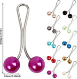12 Pcs Pearl Scarf Brooch Pin Assorted Hijab Clips Set
