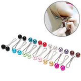 12 Pcs Pearl Scarf Brooch Pin Assorted Hijab Clips Set