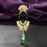 Nigerian Mother Avatar Punk Pin Brooches Jewelry for Women