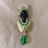 Nigerian Mother Avatar Punk Pin Brooches Jewelry for Women