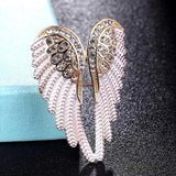 Zlxgirl Angel Wing Brooch Jewelry for Women's Hats Enamel Scarf Pins