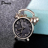 Enamel Clock Punk Brooch Jewelry for Men and Women