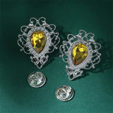 Men's Crystal Pin Brooches Neckline Decoration