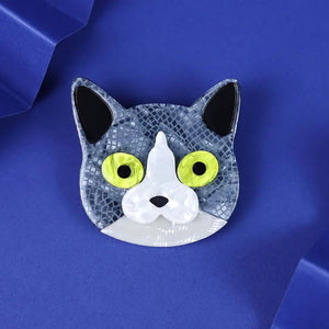 Cartoon Cats Acrylic Brooches for Women Kids Lovely Pets
