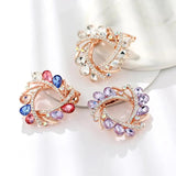 Rhinestone Crystal Flower Brooch Pin Scarf Clip Gift AH167
