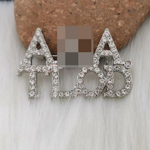 TLOD Alpha Lapel Pin with Silver Rhinestone