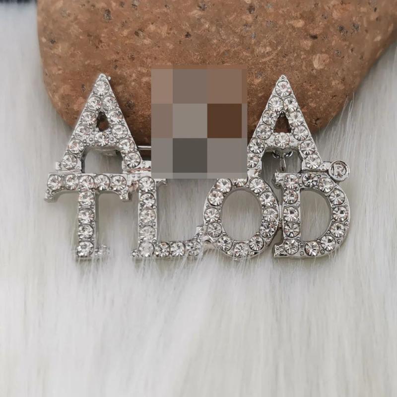 TLOD Alpha Lapel Pin with Silver Rhinestone