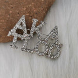 TLOD Alpha Lapel Pin with Silver Rhinestone