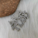 TLOD Alpha Lapel Pin with Silver Rhinestone