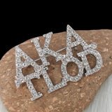 TLOD Alpha Lapel Pin with Silver Rhinestone