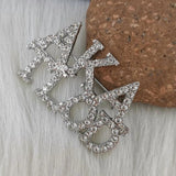 TLOD Alpha Lapel Pin with Silver Rhinestone