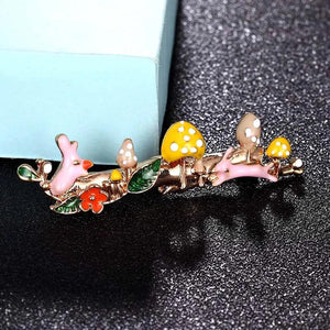 Zlxgirl Enamel Flower Rabbit Brooch Hijab Pin Accessories